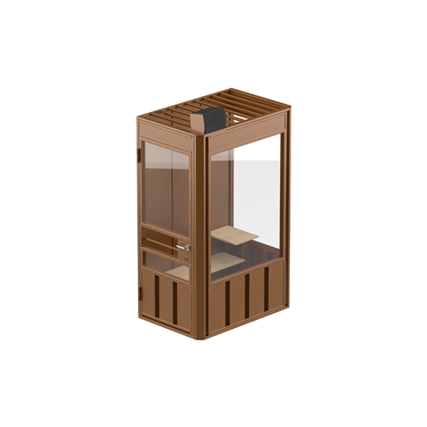 Кабина для подсудимых изолирующая 1500×1000×2400 мм